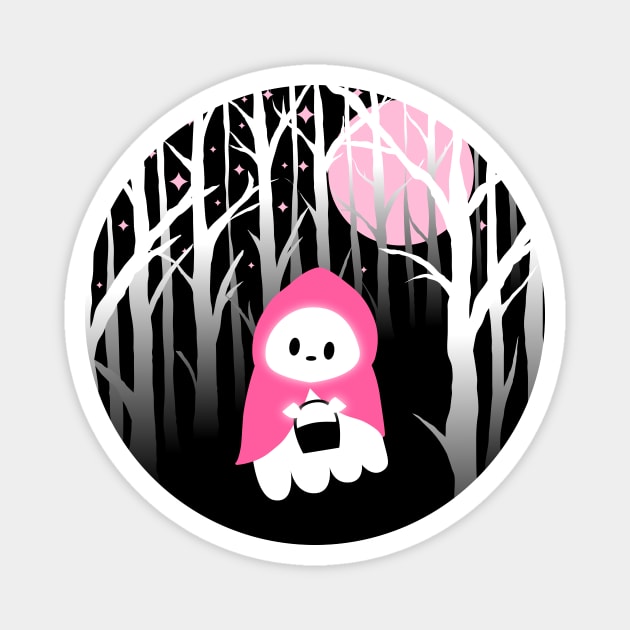 Little Red Riding Hood Ghost Magnet by Kimberly Sterling